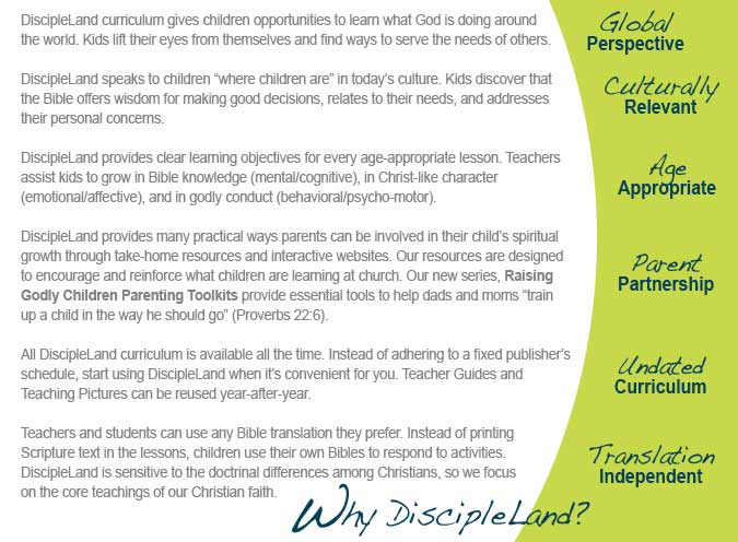 Why teachers choose DiscipleLand